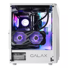 Gabinete Gamer Galax Branco Revolution Vidro 4 Coolers Argb