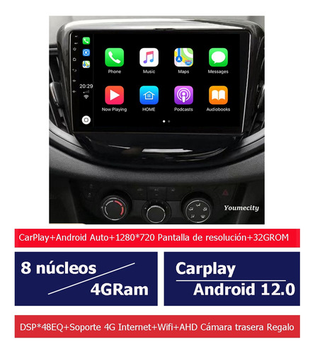 Auto Radio Estreo Android Para Chevrolet Cavalier 2016-2022 Foto 2