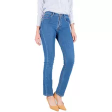 Pantalón Recto Mezclilla Strech Oggi Jeans Atraction Mujer