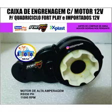 Caixa De Engrenagem Com Motor 12v Para Quadriciclo Fort Play