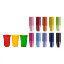 25 Vasos Plásticos Unicolor De 200 Cc Color A Eleccion