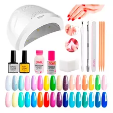 Kit Inicial X15u Cabina Led Uv 48w Gel Uñas Semipermanentes