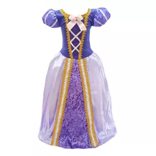 Vestido Fantasia Infantil Tema Rapunzel Sofia Enrolados