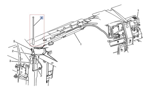 Antena Radio Gmc Sierra 1500 6.0l V8 2004 Foto 3