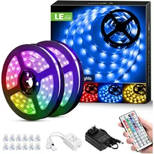 Tiras De Luces Led Rgb De 32.8 Pies, Tiras De Luces Led...