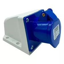 Tomada Industrial De Sobrepor 16a 220v 2p+t - Metaltex Cor Azul