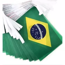 Copa Do Mundo Bandeirinhas Brasil Tecido Varal Com 54 Metros