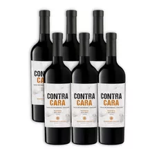 Vino Contra Cara Reserva Malbec X6u 750ml Valle De Pedernal