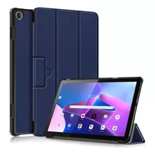 Funda Con Textura Azul Oscuro Para Lenovo Tab M10 10.1 3rd G