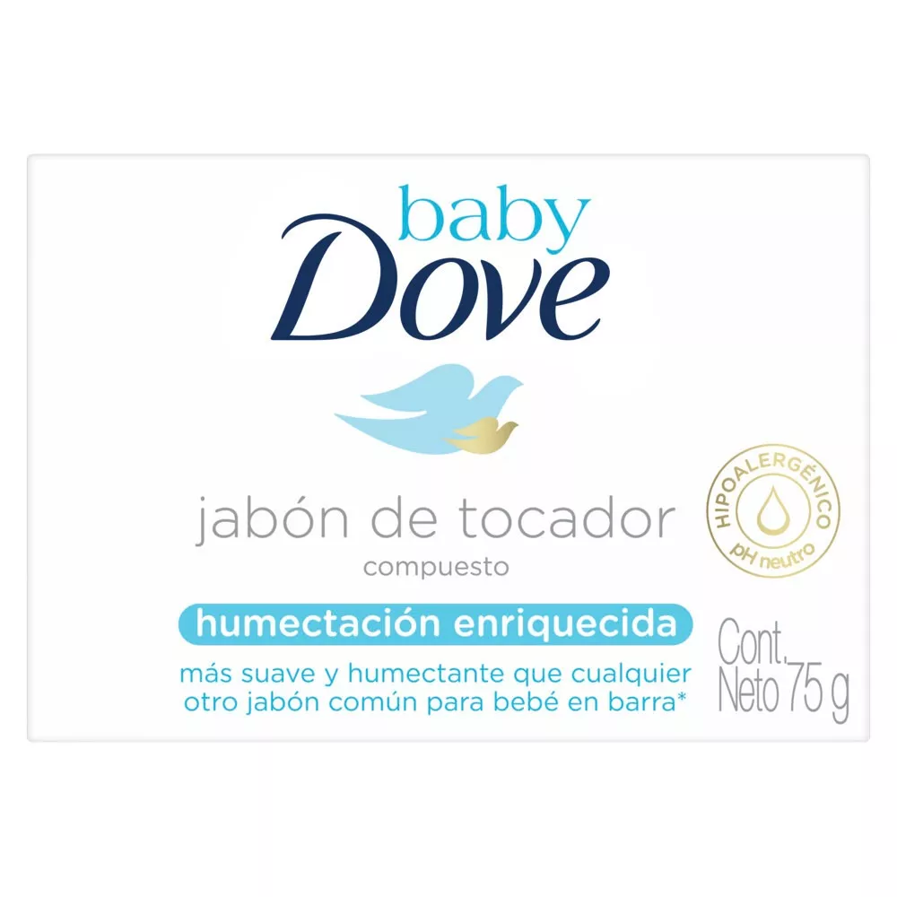 Jabón En Barra Baby Dove Humectación Enriquecida 75 g