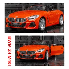 Bmw Z4 M40i Miniatura Metal Coche Con Luces Y Sonido 1/30