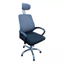 Silla De Escritorio Negra/gris Modelo Mco-006