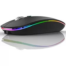 Tenmos Wireless Bluetooth Mouse, Led Slim Dual Mode 5.1 + C