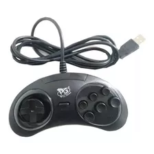 Controle Sega Mega Drive Joystick Usb Para Pc Notebook 