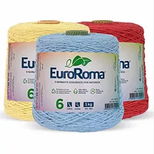 Barbante Euroroma 1 Kg Fio 6 Diversas Cores