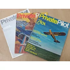 3 Revistas Private Pilot Aviação Década De 70 Usado