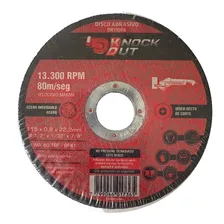 Disco De Corte 115mm P/acero Y Ac. Inoxid. Knock Out X50unis