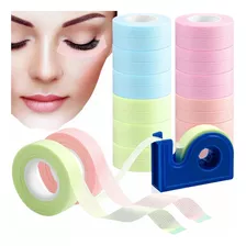 10 Cinta Micropore De Colores Para Pestañas Mink 1x1 Dama