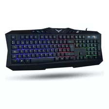 Teclado Gamer Pc Laptop Led Rgb Multimedia Naceb Ergonomico Alambrico Usb Español