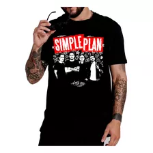 Camiseta Simple Plan Camisa Blusa Promoção Tour 2024 Brasil 