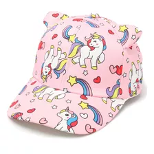 Cap Gorra Visera Unicornio Niña Nena Orejitas Importado