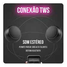 Caixinha Som Ótima Qualidade Bluetooth Tws Potente Portátil