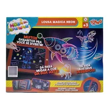 Lousa Mágica Neon Com Led Toyng 48608 Cor Preto