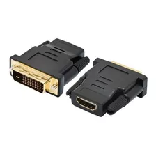 Adaptador Dvi-d 24+1 Macho Para Conector Hdmi Fêmea Dourado