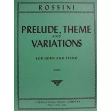 Partitura Trompa E Piano Rossini Prelude Theme Variations