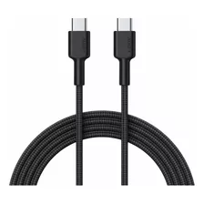 Aukey Cable Usb-c A Usb-c 0.9m 60w Negro - Cb-cd45-b