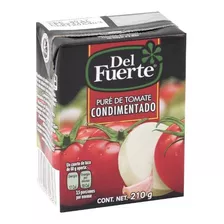 Caja Puré Tomate Tetrapack Del Fuerte 24 Envases De 210 Grs