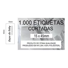 Etiqueta Composição 45x15mm Confecções Roupas Personalizadas