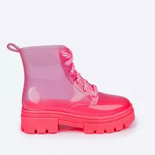 Bota Infantil Pampili Isa Glee Transparente Com Glitter 719