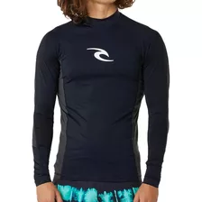 Camiseta Rip Curl Surf Waves Upf Perf L/s Sm24 Black