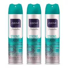 Antitranspirante Above Aerosol Desodorante 150ml/90gr Women Fragrância Strong E Classic