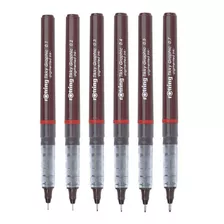 Estilografos Rotring Tikky Graphic Pack X 5