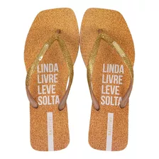 Chinelo Sandália Feminino Com Glitter Rafitthy Lancamento