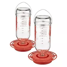 2 Comederos Para Colibri De Vidrio, 32 Oz.