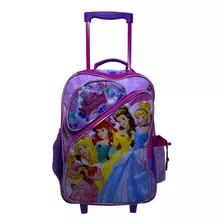 Mochila Bolsa Escolar De Rodinha Princesas