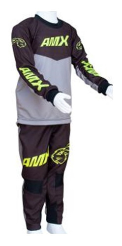 Conjunto Calça Camisa Infantil Amx Prime Trilha Motocross