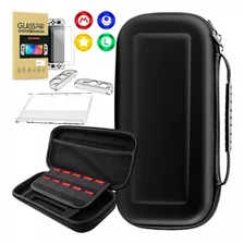 Bag Case Switch + Película Vidro + 4 Grips + Capa Tpu Oled