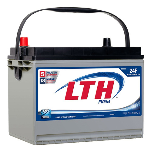 Bateria Lth Agm Honda Prelude 1998 - L-24f-710 Foto 2