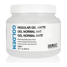 Gel Mate Regular 32oz De Acrílico Dorado