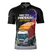 Camisa Masculina De Caminhão Brk Aqui Tem Pressão Uv 50+