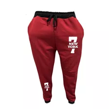 Calça Jogge Masculina Moletom New York Premium Slim Academia