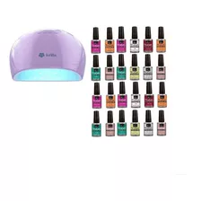 Kit Cabina De Uñas Doll Pro Keila + 24 Esmaltes Semi Ezflow