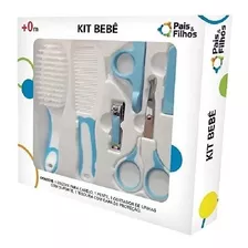 Kit Bebe Cuidados E Higiene Azul Pais E Filhos 7161