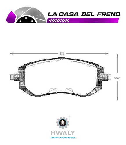 Pastilla De Freno Delantera Subaru Impreza 2.0 2011-2020 Foto 3