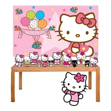 Kit Festa Hello Kitty Display + Painel 150x100cm