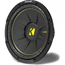 Subwoofer Kicker 12 PuLG 44cwcd124 600w Max Doble Bobina Color Negro/amarillo